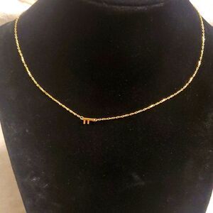 Vintage Y2K Dainty Inital F Gold Necklace NEW